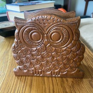 Vintage Owl Shaped Napkin Holder